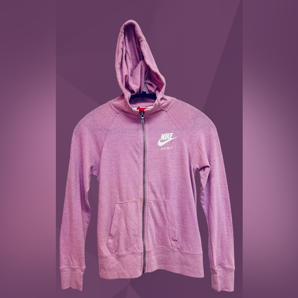 Girls Nike Zippered Down Sweatshirt Size Large